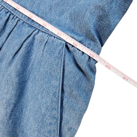 Bryn Connelly denim dress modest VINTAGE size 8 - Picture 7 of 8